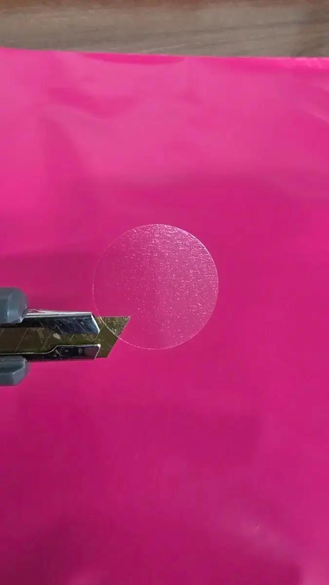 투명 원형 스티커25mm.5000개