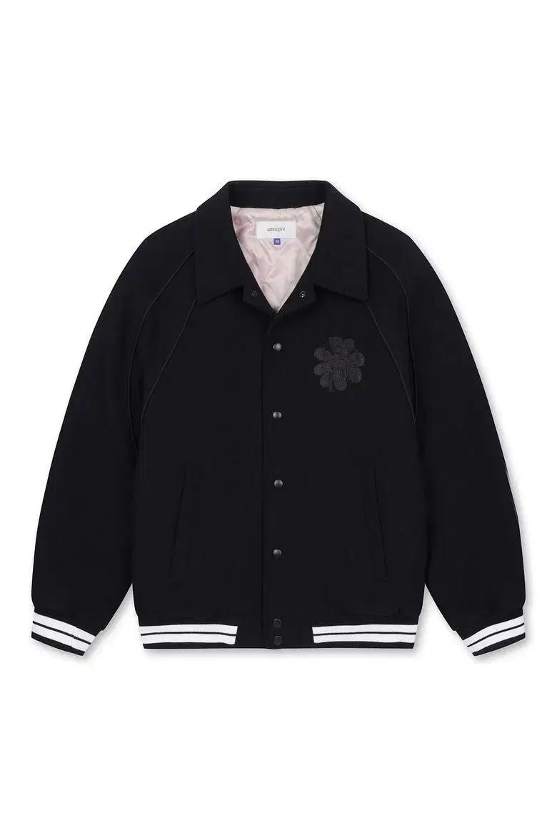 코오롱 아모프레 울혼방 바시티 자켓 새제품