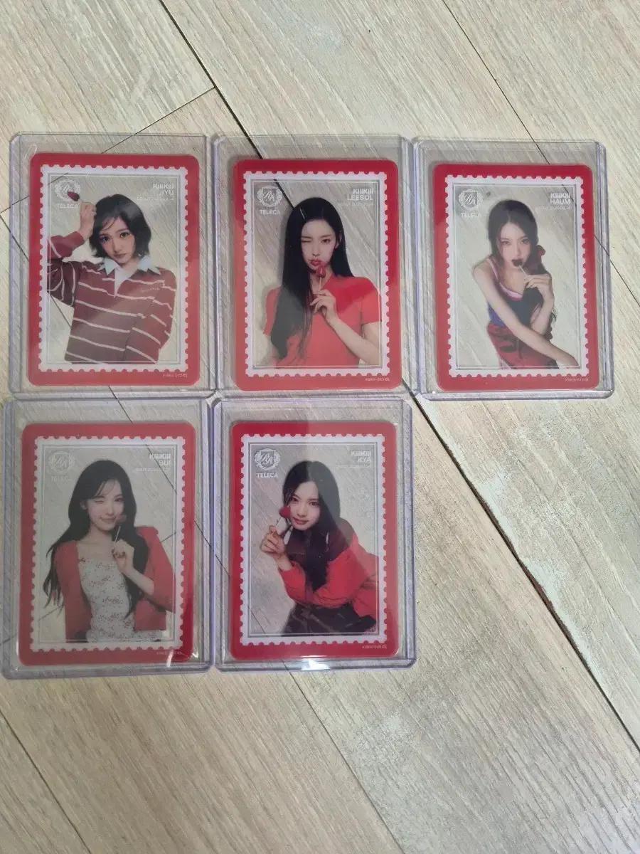 테레카 키키 클리어카드 세트 5종