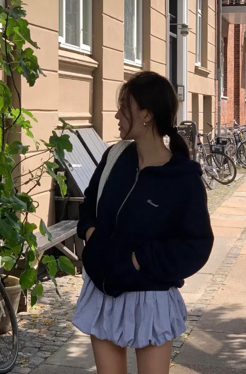 (미개봉)타낫 모노 집업 후디 네이비