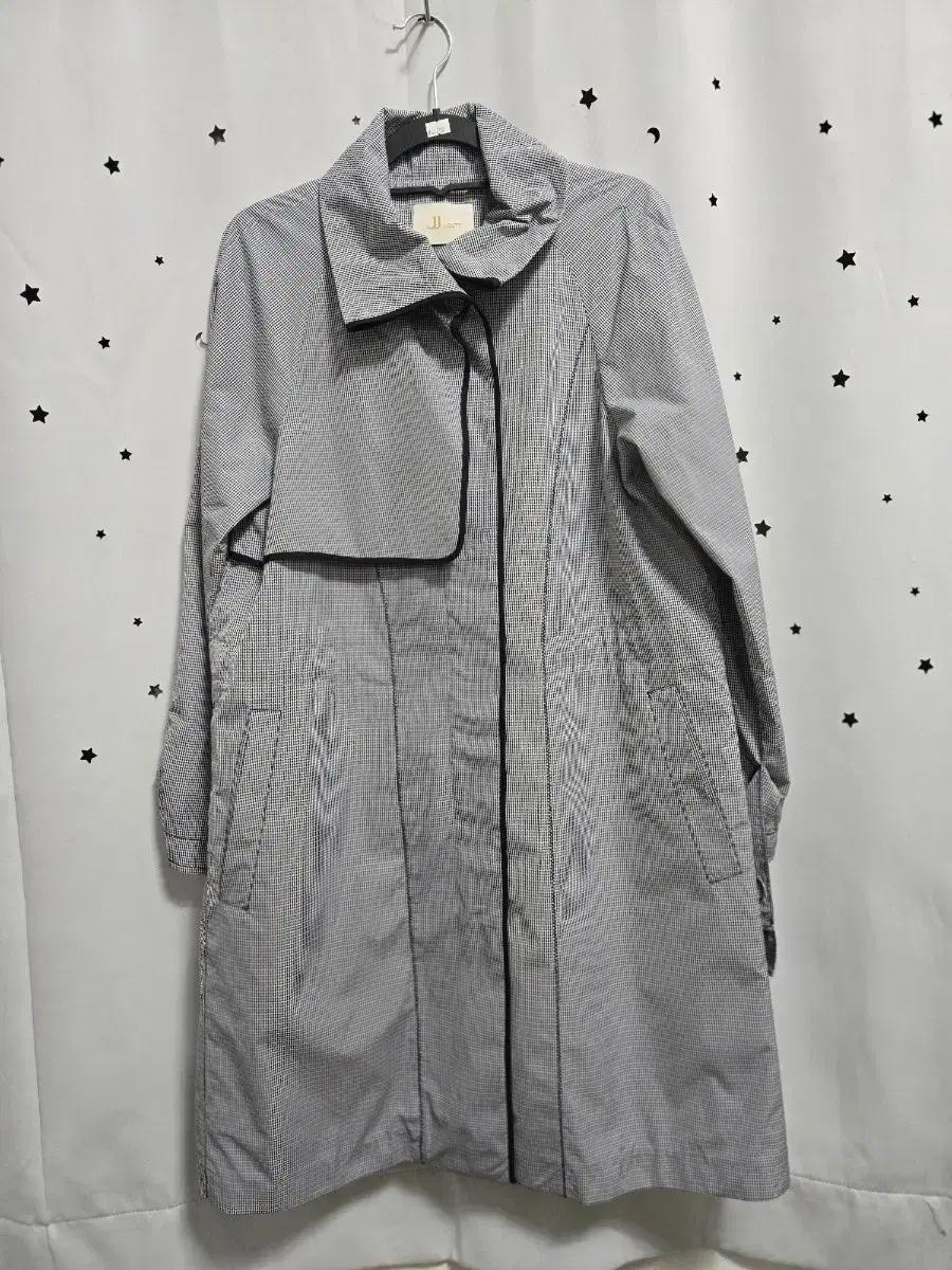 JJ지고트 체크 패턴 여성 코트 85