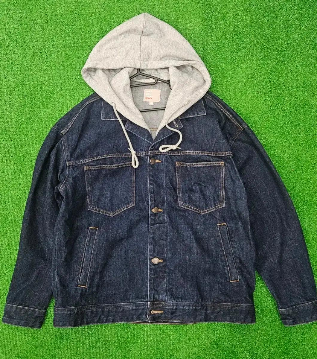 SPAO 후드 데님 청자켓