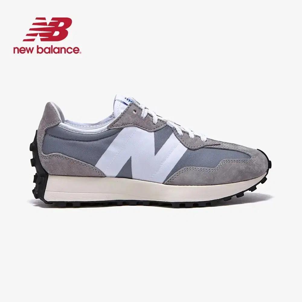 뉴발란스 남성 327 로우탑 스니커즈 그레이 화이트 MS327LAB