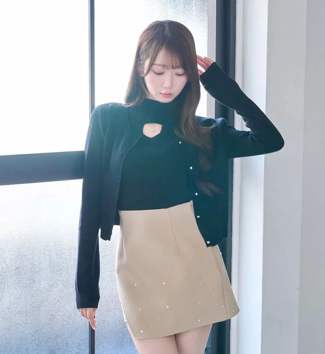 로제뮤즈 rosemuse 나비챰 앙상블 니트 스나계 일브