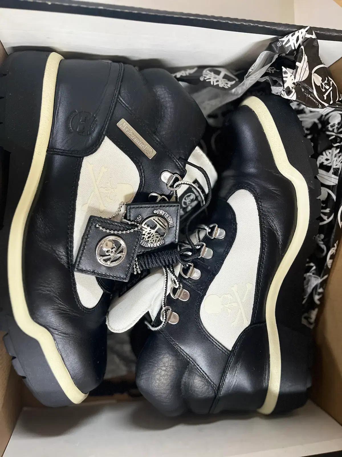 마스터마인드 x 팀버랜드 검흰 레더 필드부츠 10