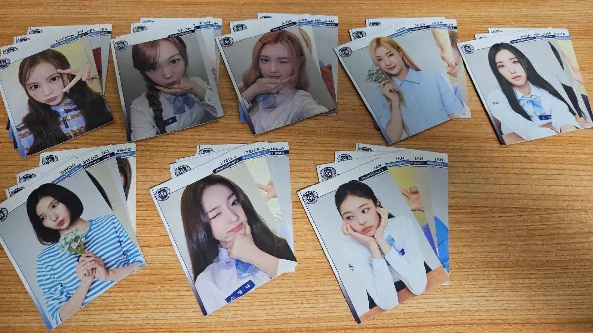 테레카 하츠투하츠 전 멤버 개인 포카 올세트 (베이스)