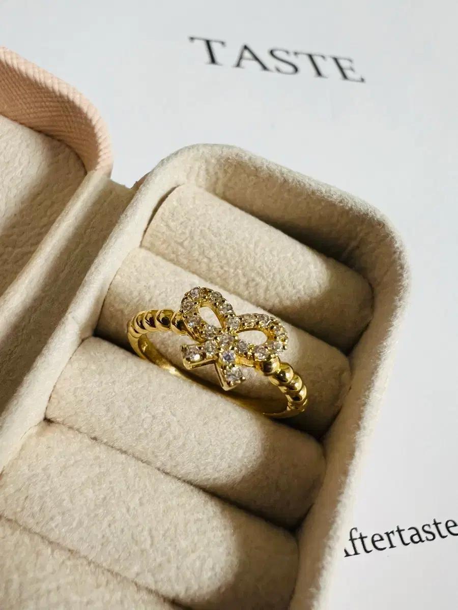 18k 나비 반지 12호