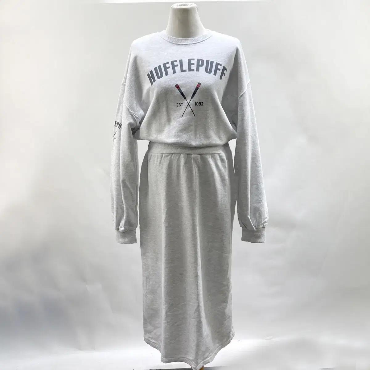 THERE S 여성 허리밴딩 면 롱원피스 FREE 영구제