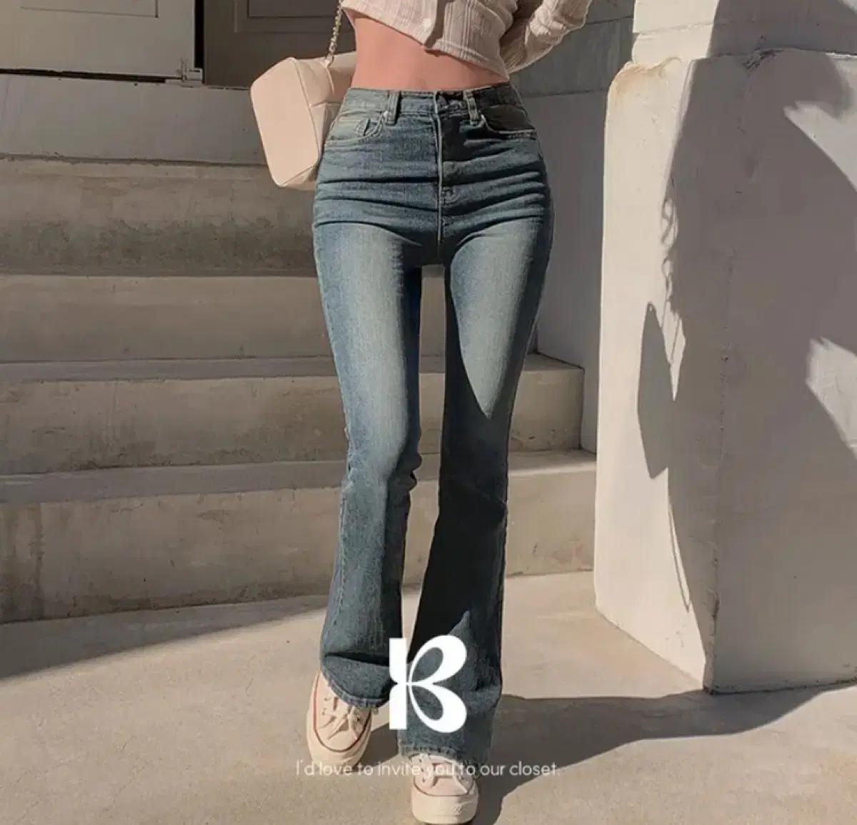 새상품) 베이델리 리얼핏 빈티지 워싱 부츠컷 팬츠 s