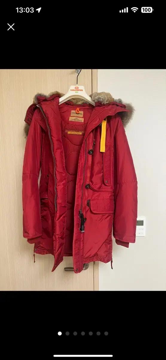 파라점퍼스 여성 패딩 코디악 S 레드