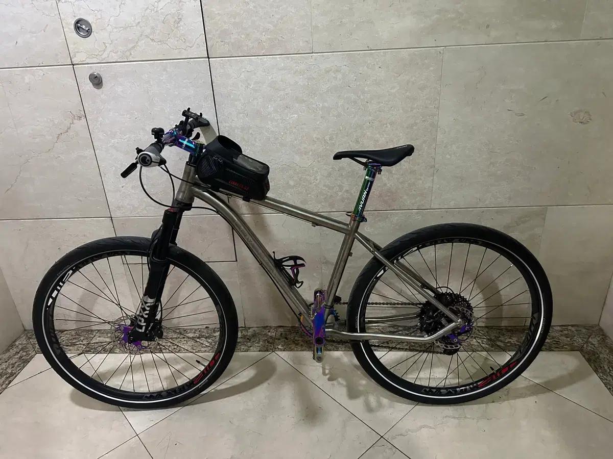 티타늄 mtb 산악 자전거 27인치 판매합니드