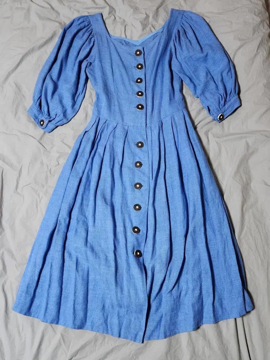 [주말만 특가] 유럽 빈티지 린넨 원피스