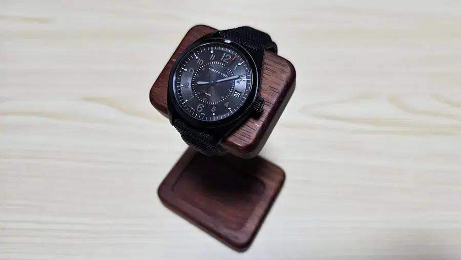 해밀턴 카키필드 쿼츠 올블랙 (40mm)