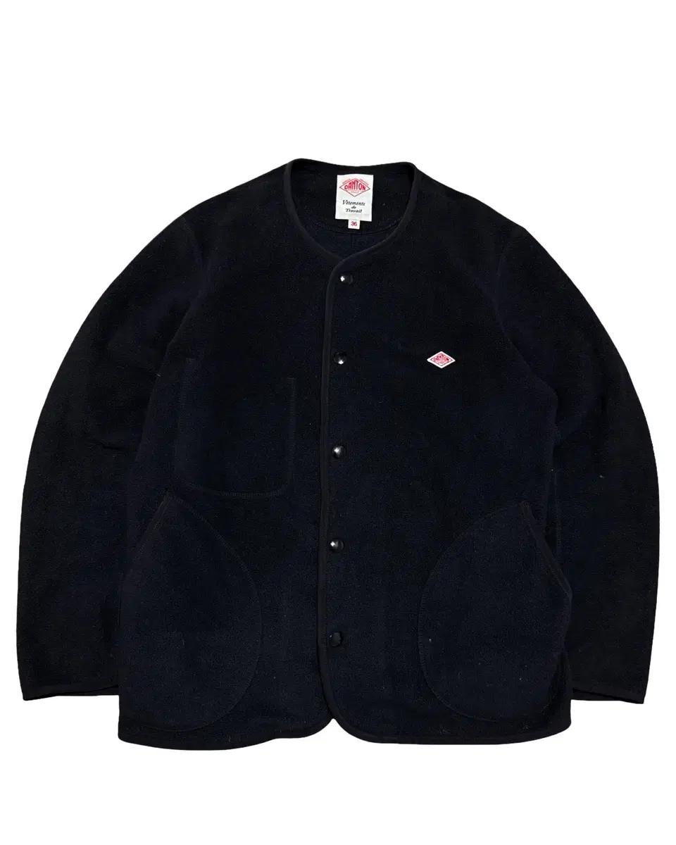 DANTON 단톤 블랙 플리스 자켓