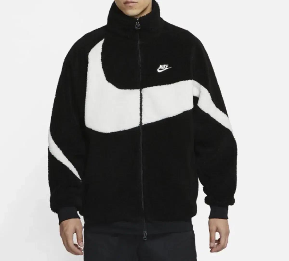 나이키 빅스우시 리버시블 양면 블랙 후리스