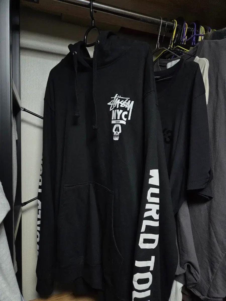 [M] 스투시 NYC CREW 월드 투어 후드 STUSSY