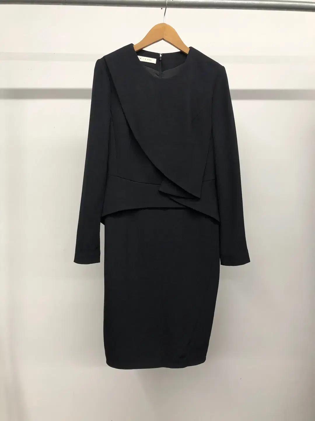 미샤 페플럼 H라인 원피스 55