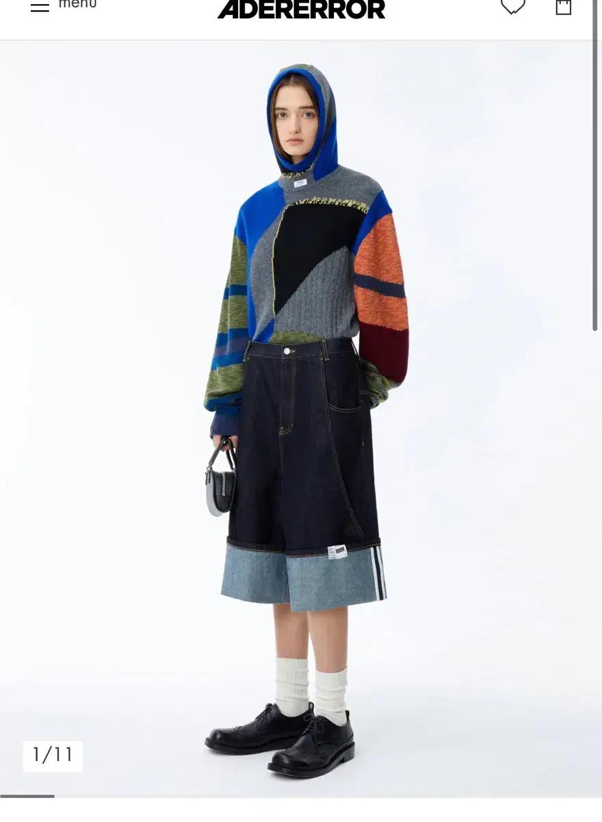 ADERERROR Henrik jeans 데님 버뮤다 S