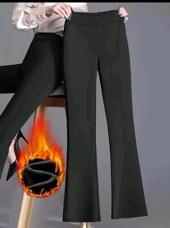 여성 기모안감 블랙 부츠컷바지 66~마른77(새상품)