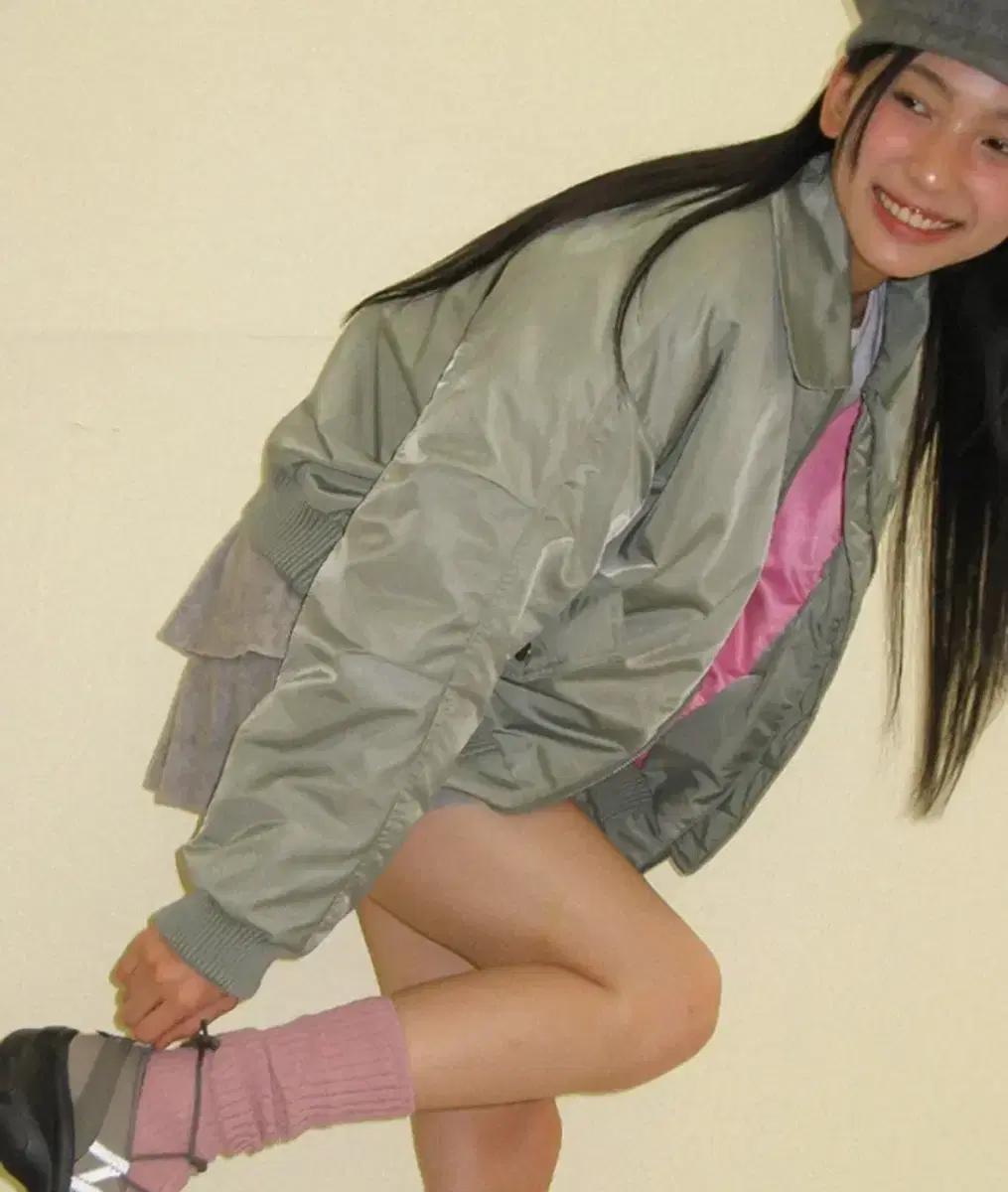 론론 BOMBER MA-1 JUMPER KHAK