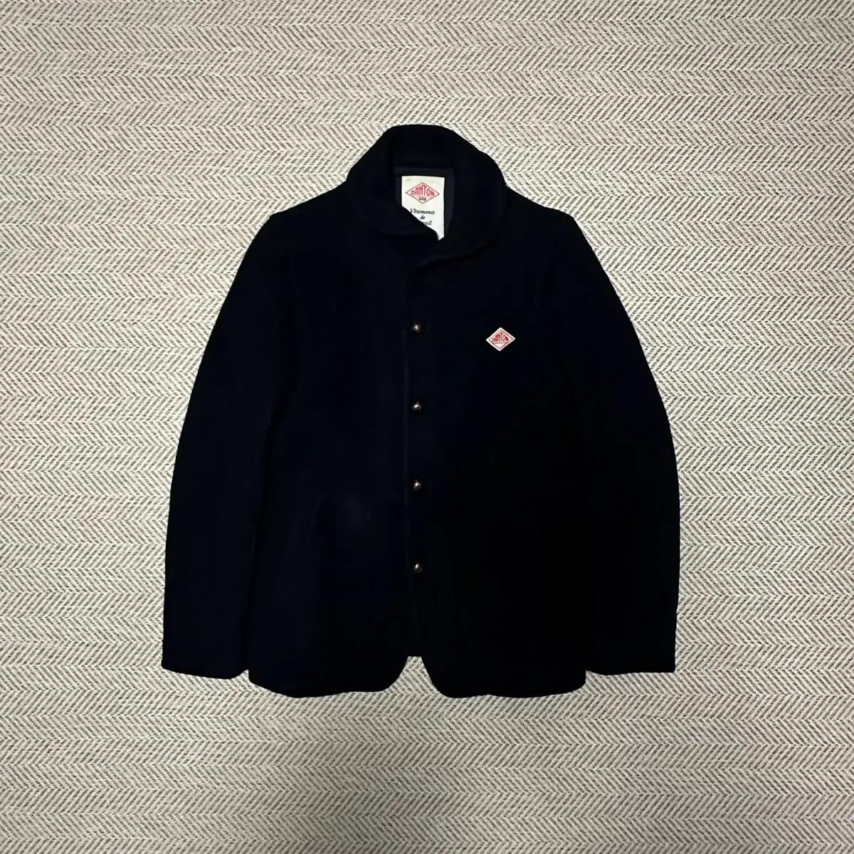 DANTON japan made wool coat navy