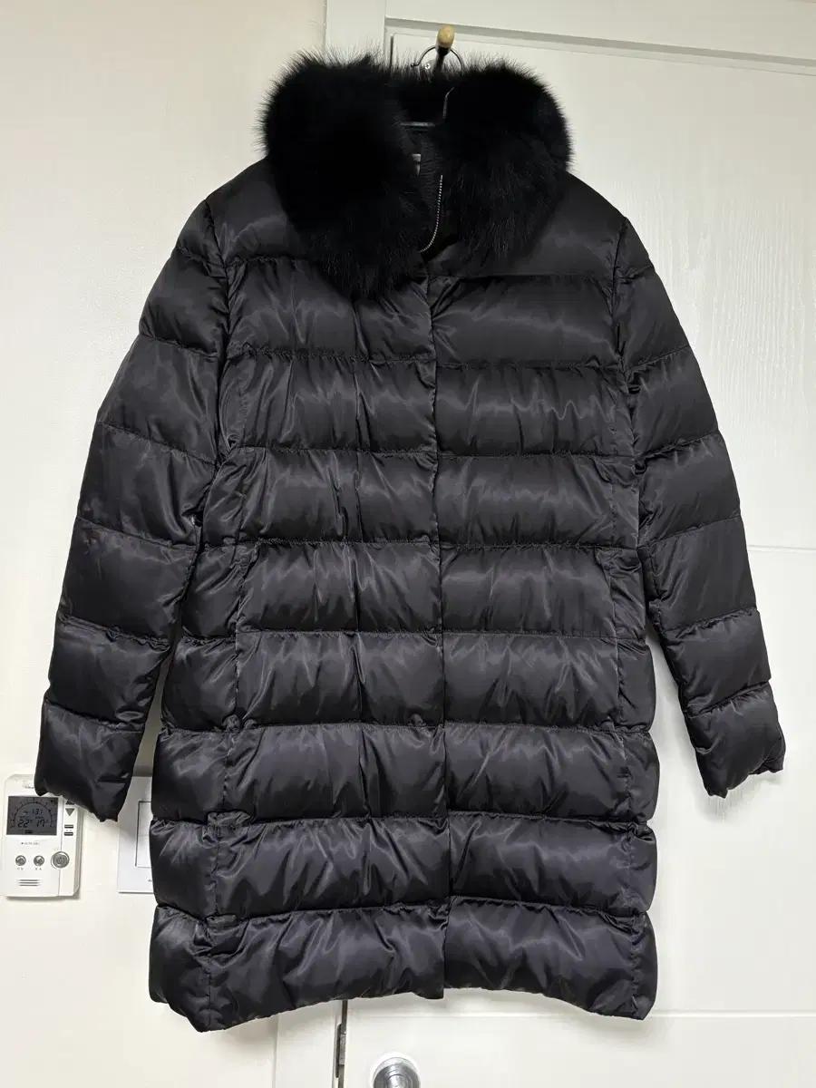 프라다 폭스 퍼 트리밍 패딩 코트 (벨트포함)