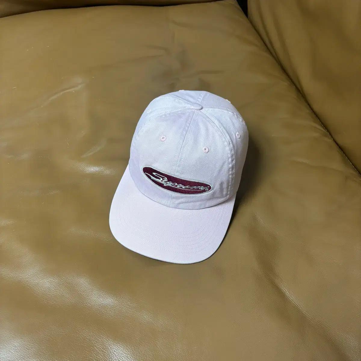 Supreme 슈프림 23ss 오발 워시드 핑크 6패널 볼캡 모자