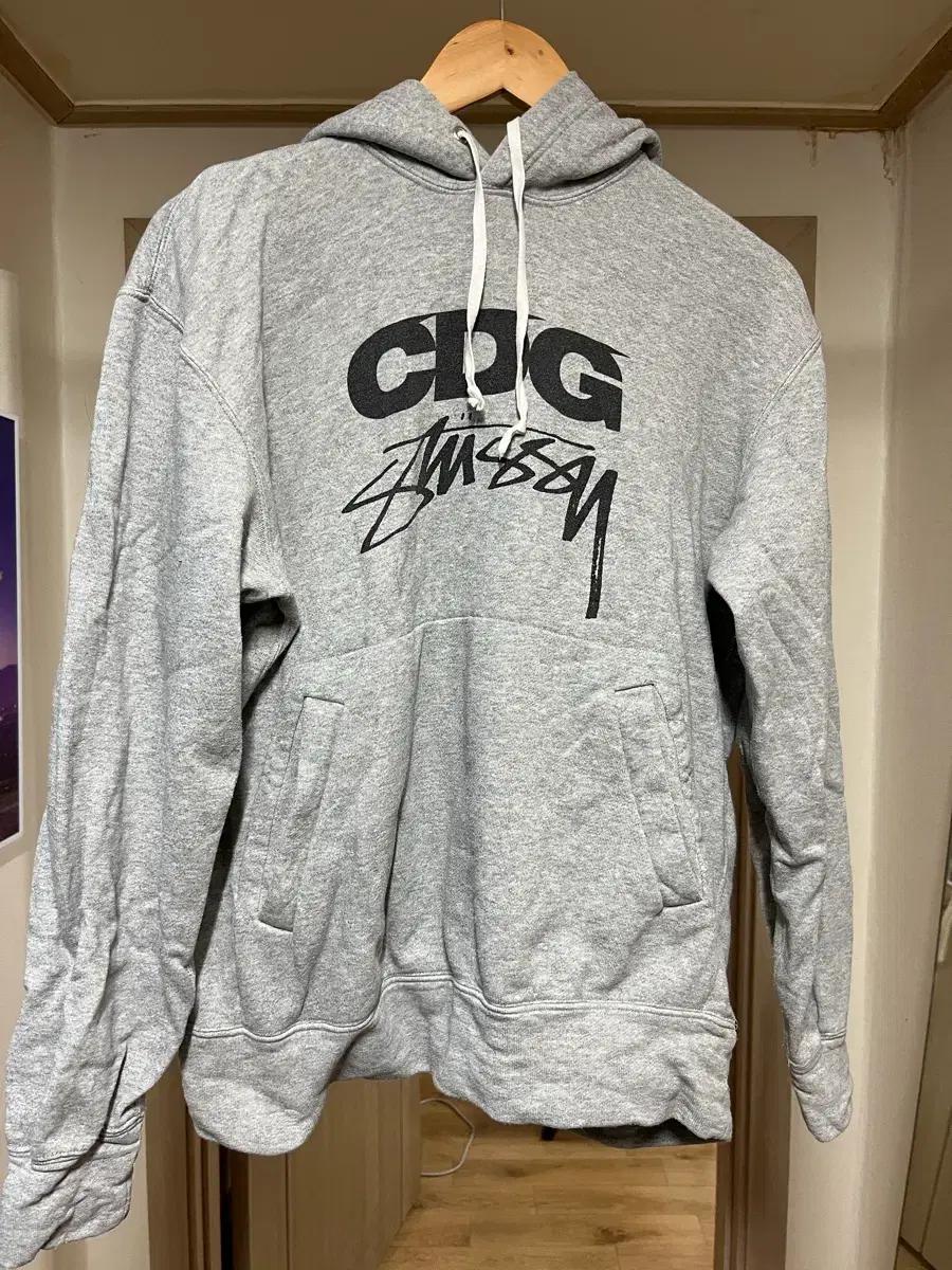 cdg x 스투시 후드티