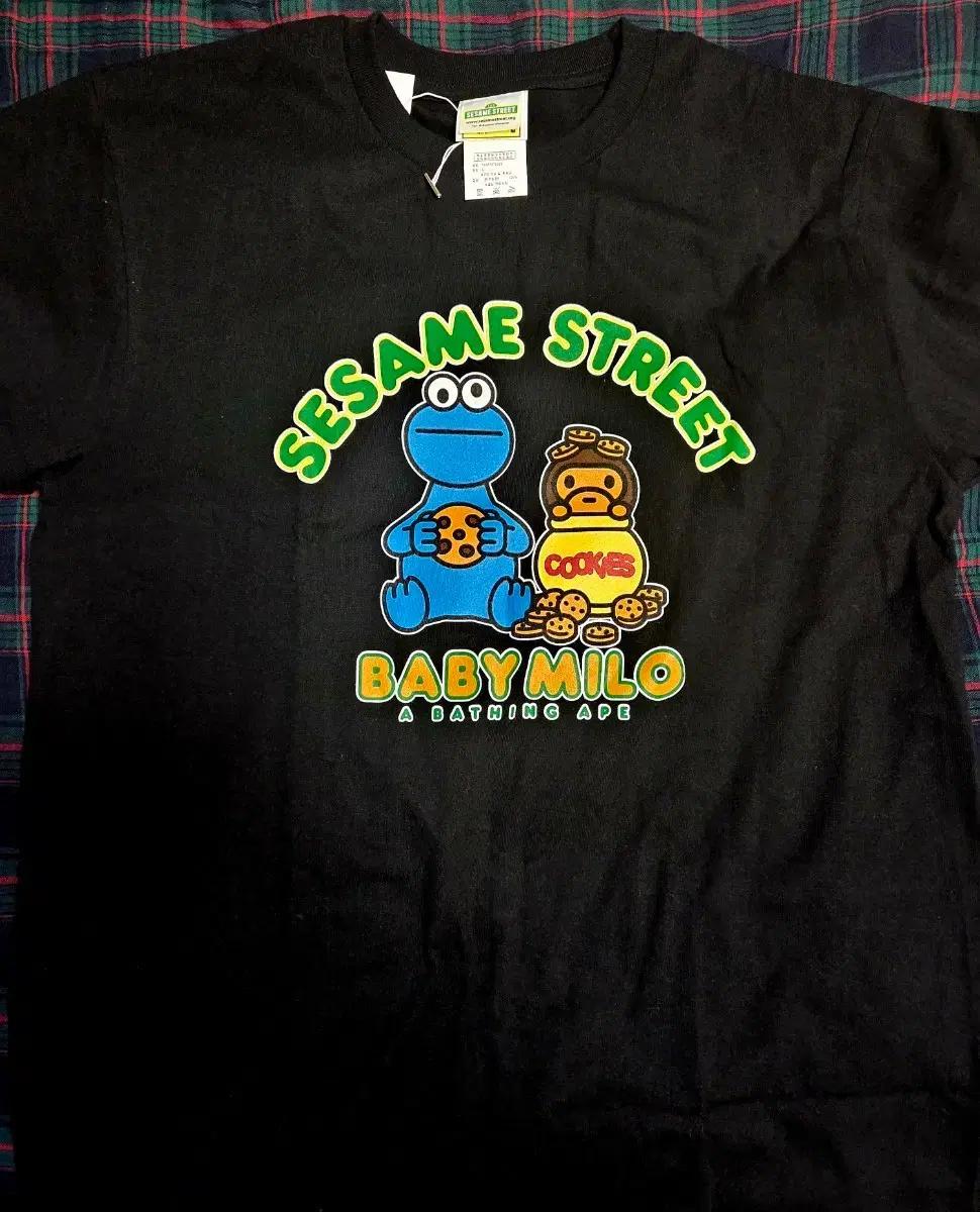 베이프 베이비마일로 세서미 스트리트 반팔티셔츠