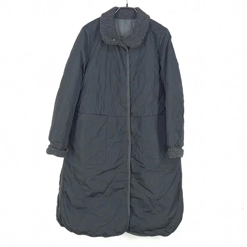 소울 여성 양면 경량 구스다운 패딩코트 챠콜55 (HU41610)