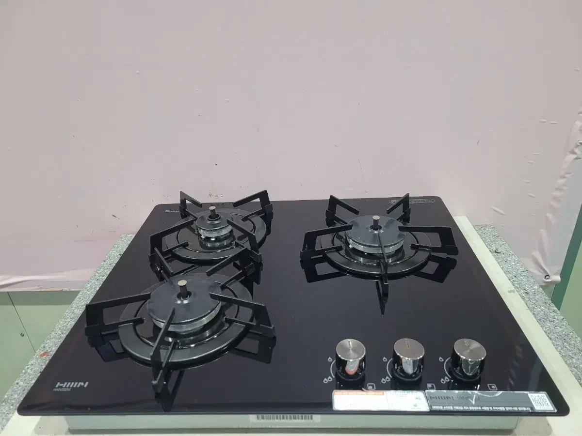 6-21 한샘 빌트인3구 가스레인지 560* 480