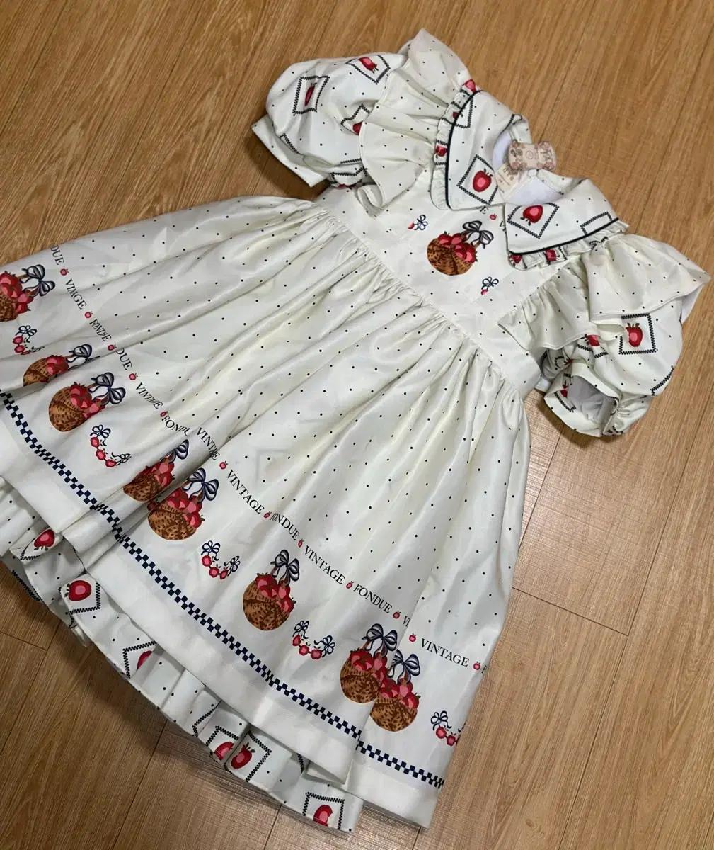 아기 핸드메이드 드레스 핸메 킹덤 미국빈티지 드레스 110-120