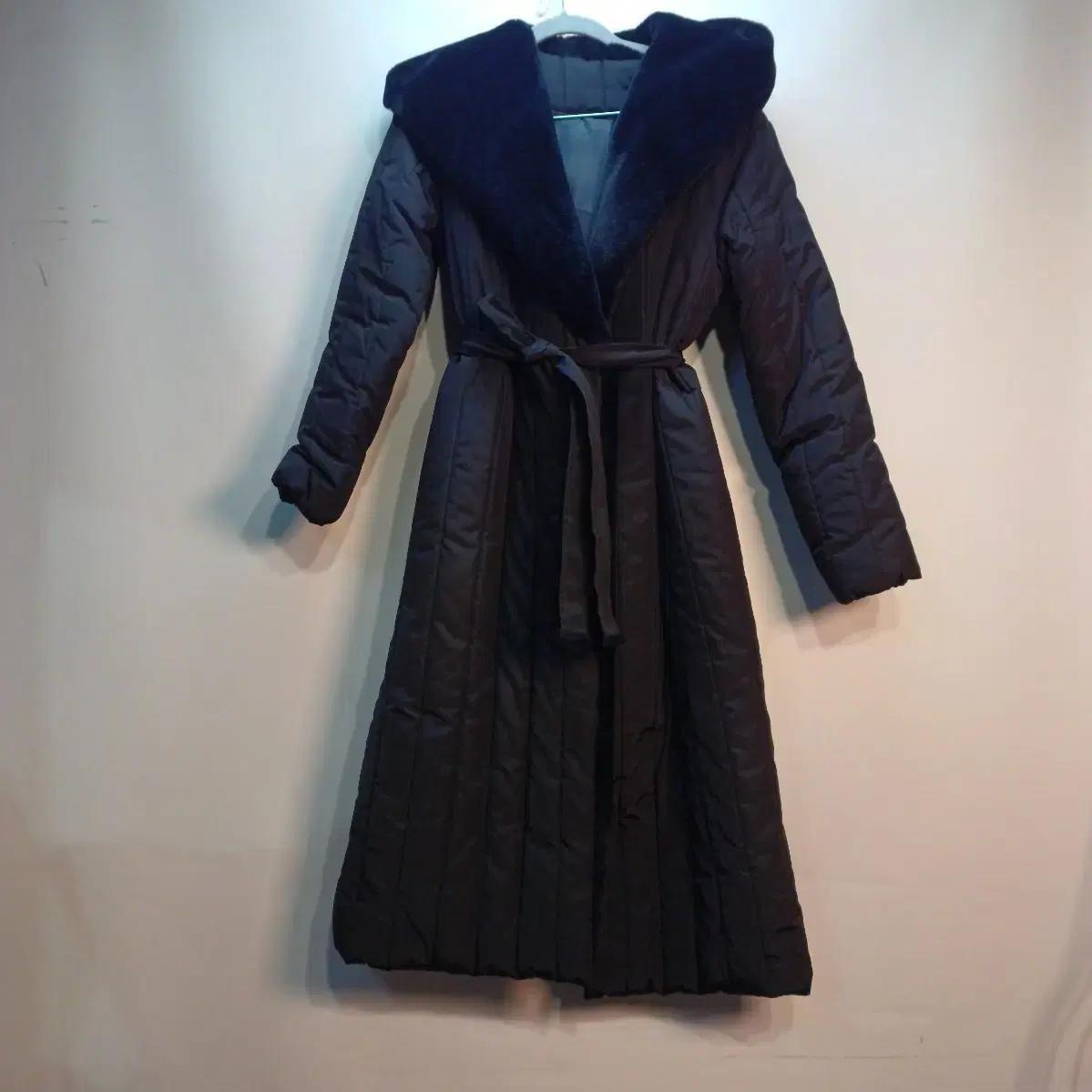무배 후드 롱 패딩 코트 블랙90~95사이즈 겨울  511492