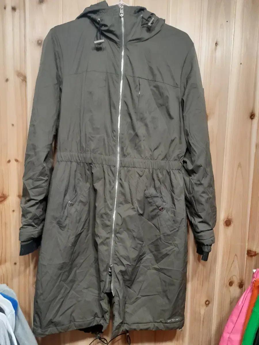 캘빈클라인 진스 여성 경량패딩 스타일 후드 롱코트 S