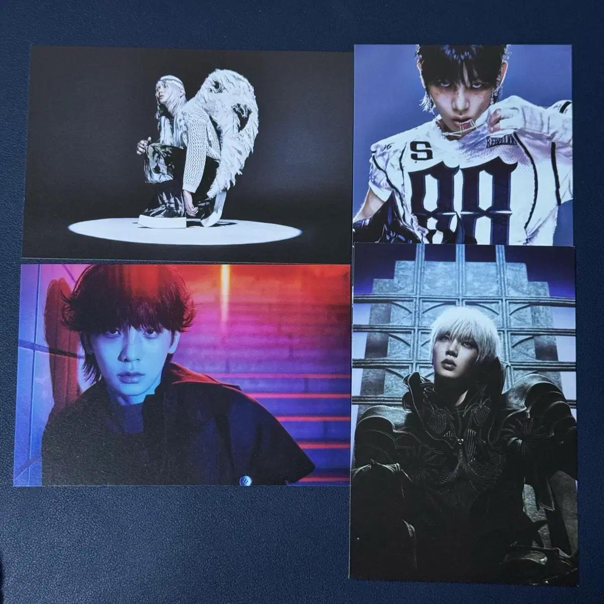 샤이니 키 헌터 아카이브 버전 엽서 4종 풀셋