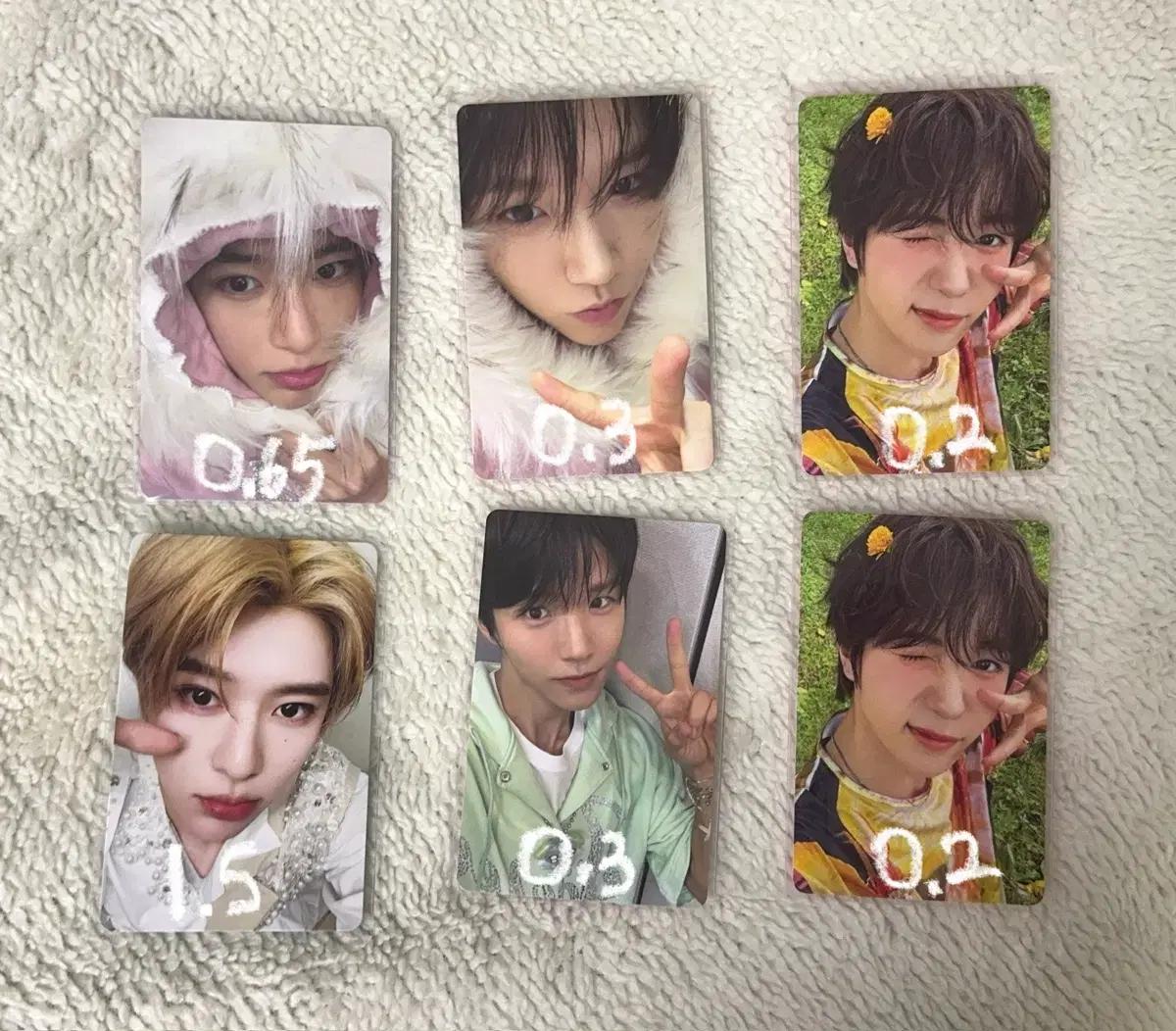 엔시티 위시 컬러 포카 시온 재희 료 미라클 아잉 초회한정 팝팝 kms