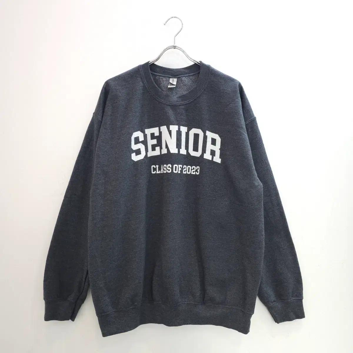 길단 프린팅 맨투맨 기모 스웻셔츠