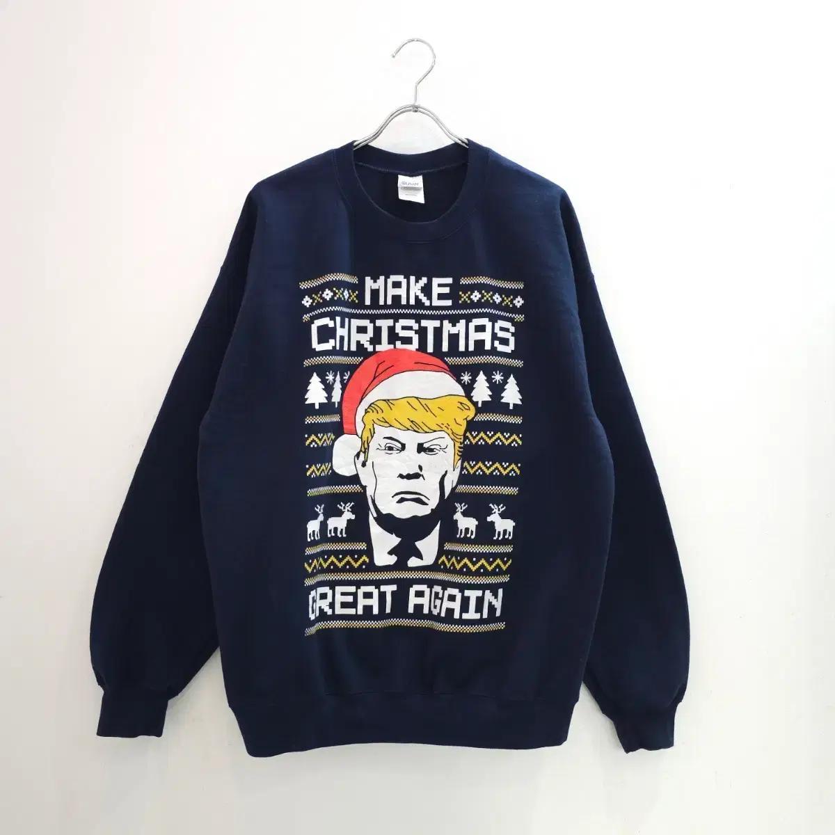 길단 트럼프 맨투맨 기모 스웻셔츠