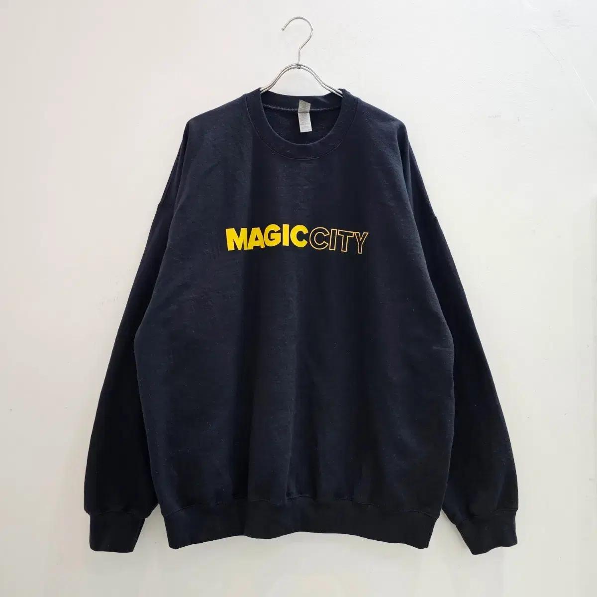 길단 블랙 맨투맨 기모 스웻셔츠