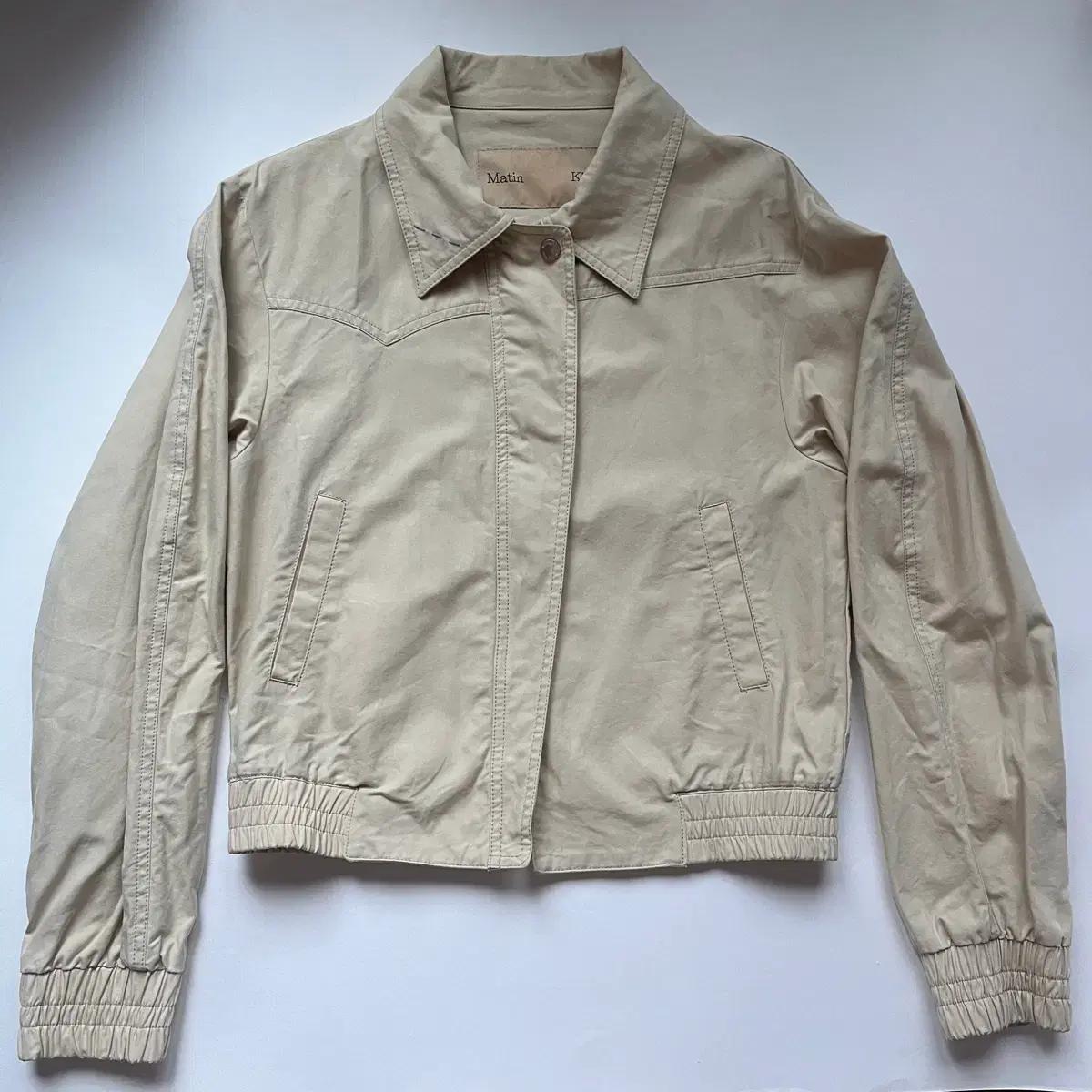 마뗑킴 스티치 점퍼 WESTERN DETAIL COLOR STITCH J