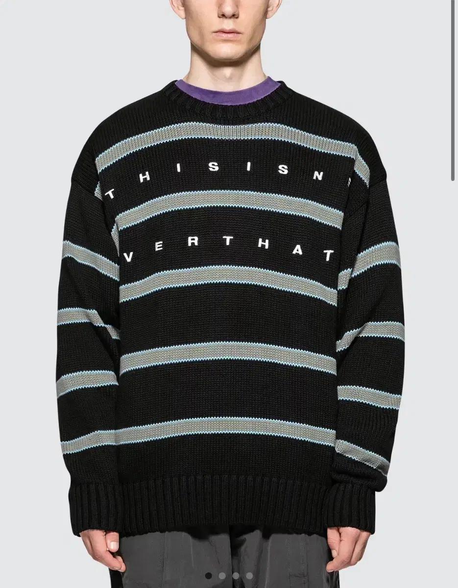 18ss 디스이즈네버댓 스트라이프 니트