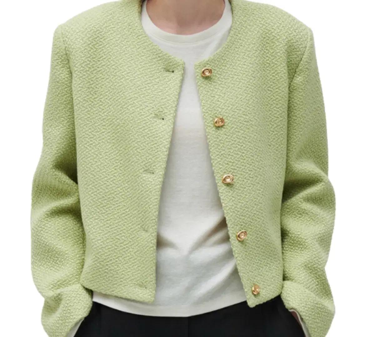 아르카익 딥 그린 트위드 자켓