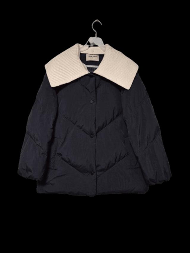 마리끌레르 거위털 세일러카라 정품 여성 겨울용 여자푸퍼구스다운패딩점퍼