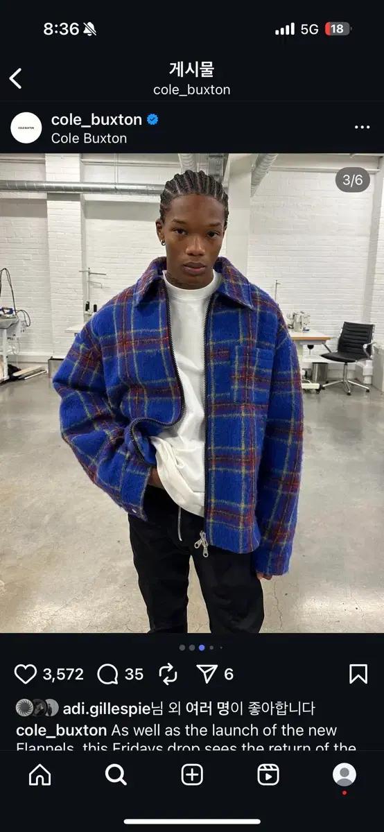 Cole buxton wool zip jacket M size