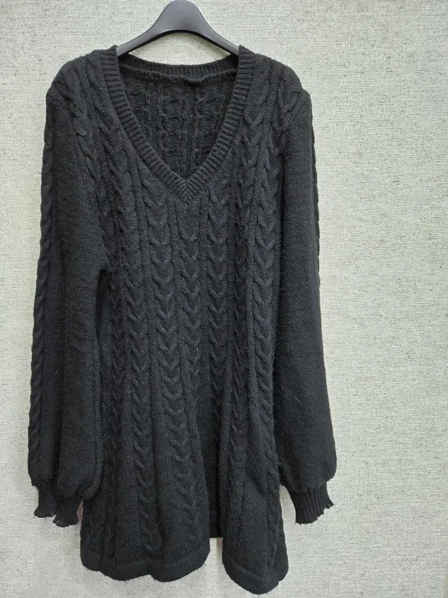 케이블 미니 니트원피스 66