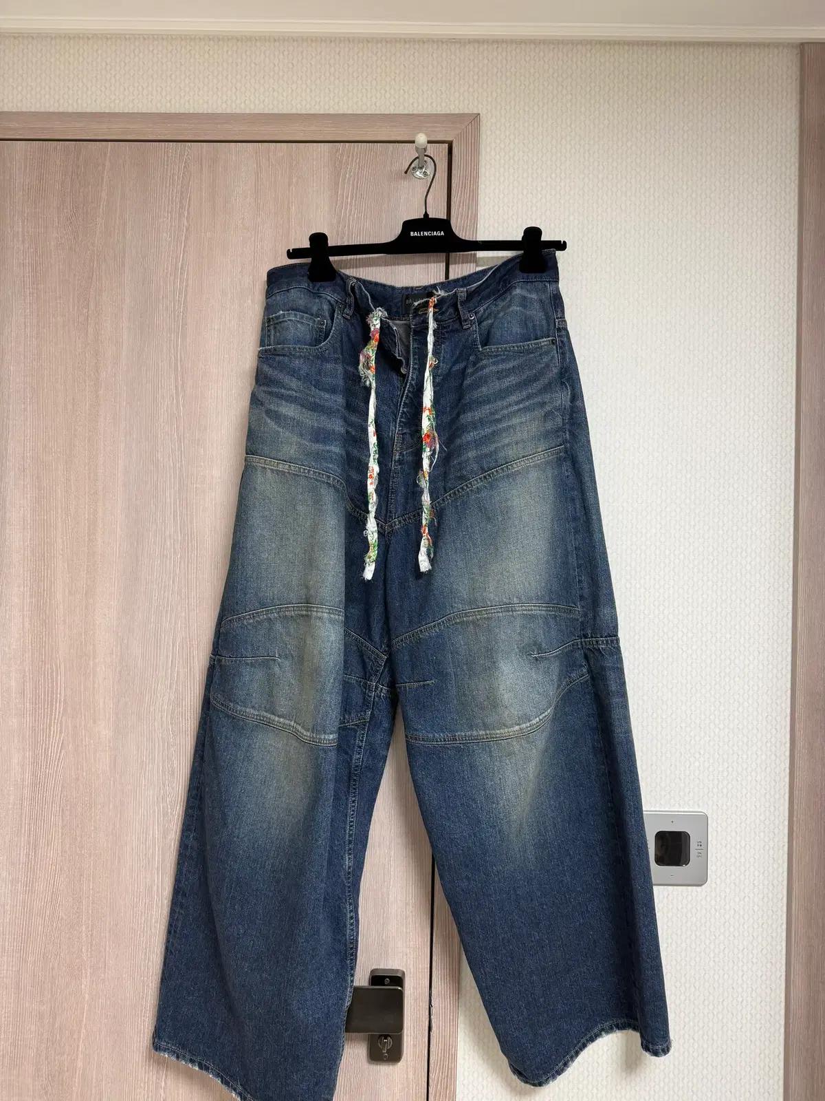 [XS] 발렌시아가 조지생크 데님팬츠 중청