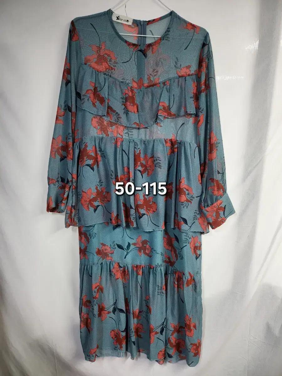 쉬폰 긴팔 원피스 50-115