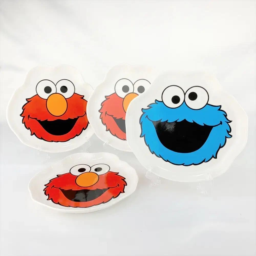 SESAME STREET 세서미스트리트 엘모 쿠키몬스터 접시세트 A932