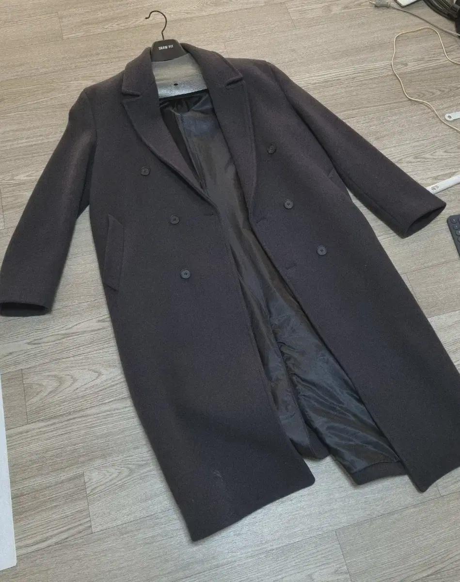 드로우핏 프리미어 울 더블 체스터 코트 L