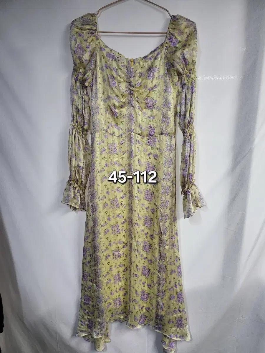 쉬폰 긴팔 원피스 45-112